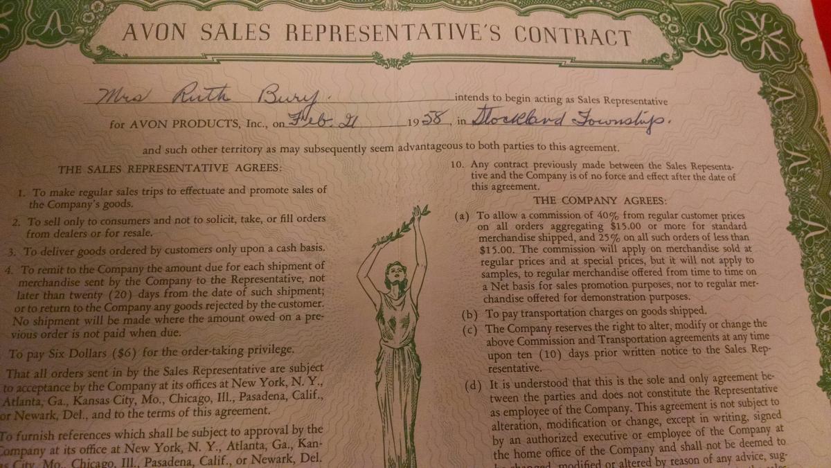 Avon contract