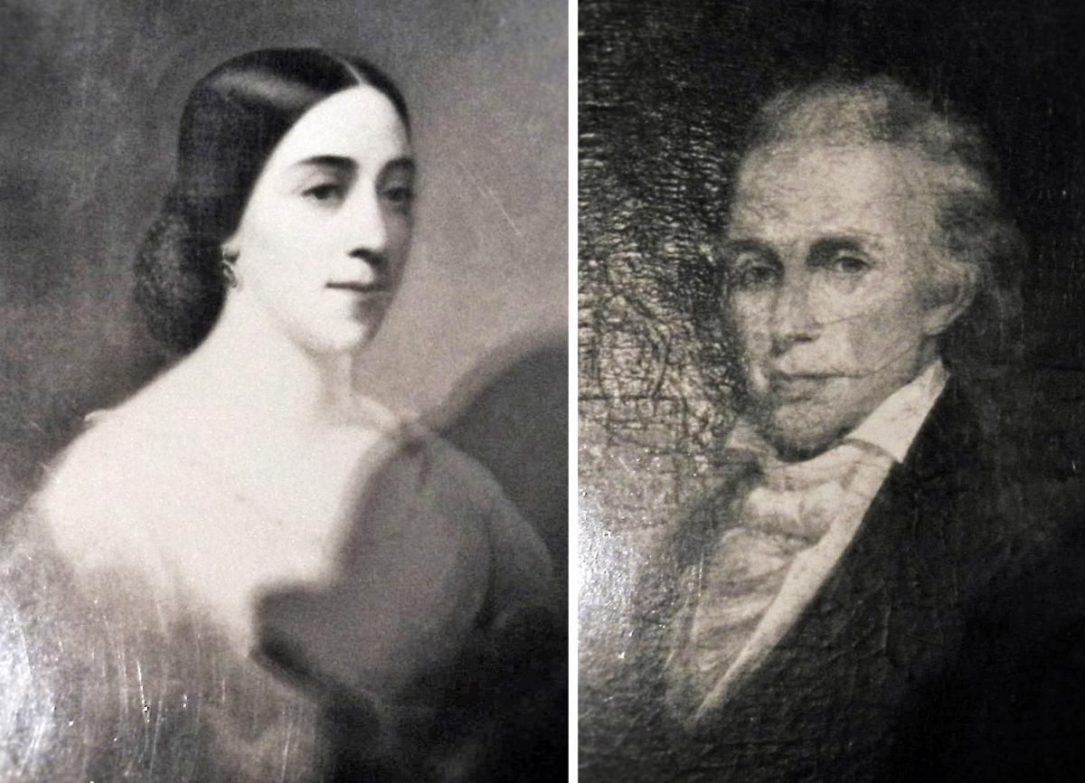 Charlotte and Waldemard Mentelle's portraits