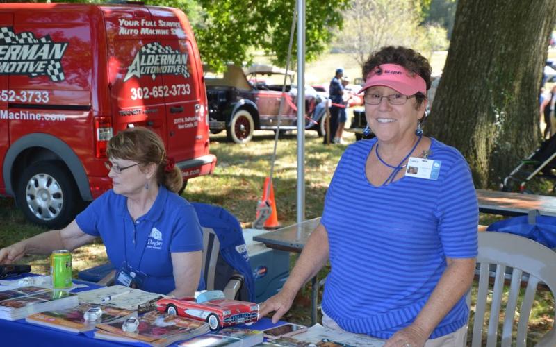 Car Show_Hagley_Amy Berg_2019-09-16_080_Volunteer-NancySelzer and Staff-Dot Snyder.JPG